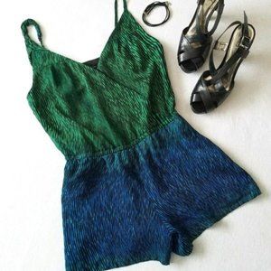 100% SILK Club Monaco Mermaid Romper Aleta